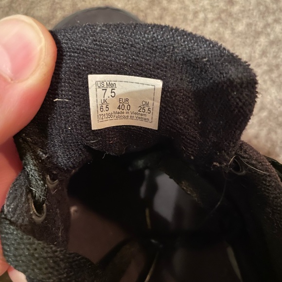 VANS 7.5 mens - good condition BLACK - Picture 3 of 4